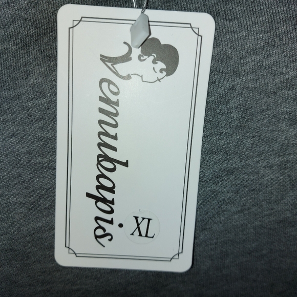 Crewneck Sweatshirt with Pockets. Heather grey. XL - Picture 3 of 4